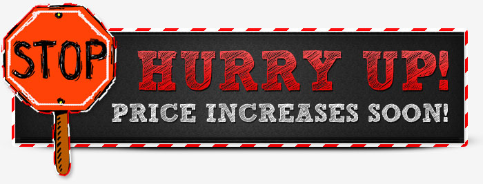 red hurry up banner